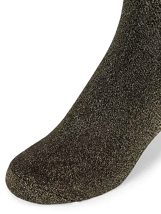 CAMANO | Chaussettes hautes noir argent | schwarz